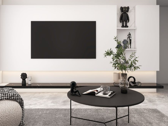 簡單的顏色、利落的線條，展現出主人追求極簡的生活態度