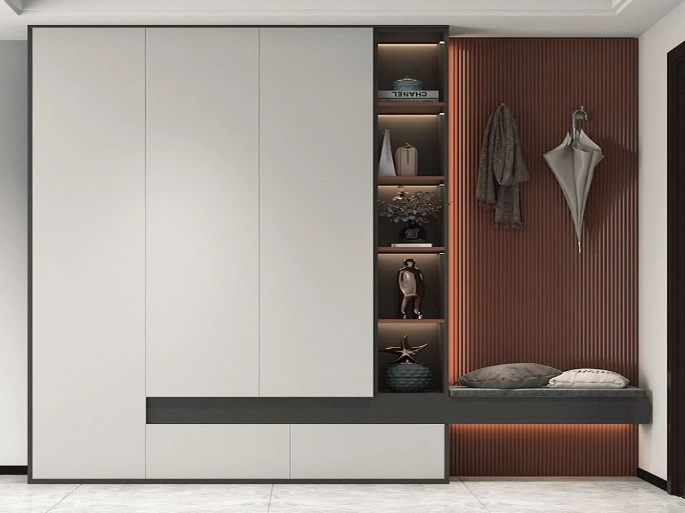 超好看又實用的現(xiàn)代簡約風入戶鞋柜設計，定制專屬你的精英生活